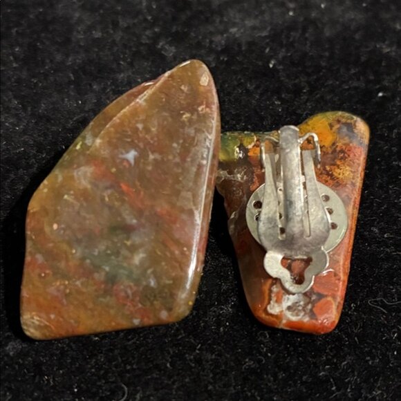 Jewelry - Vintage Stone Clip-On Earrings